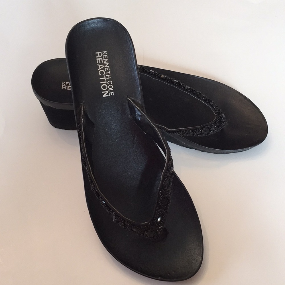 2/$15 Kenneth Cole Reaction beaded sandals